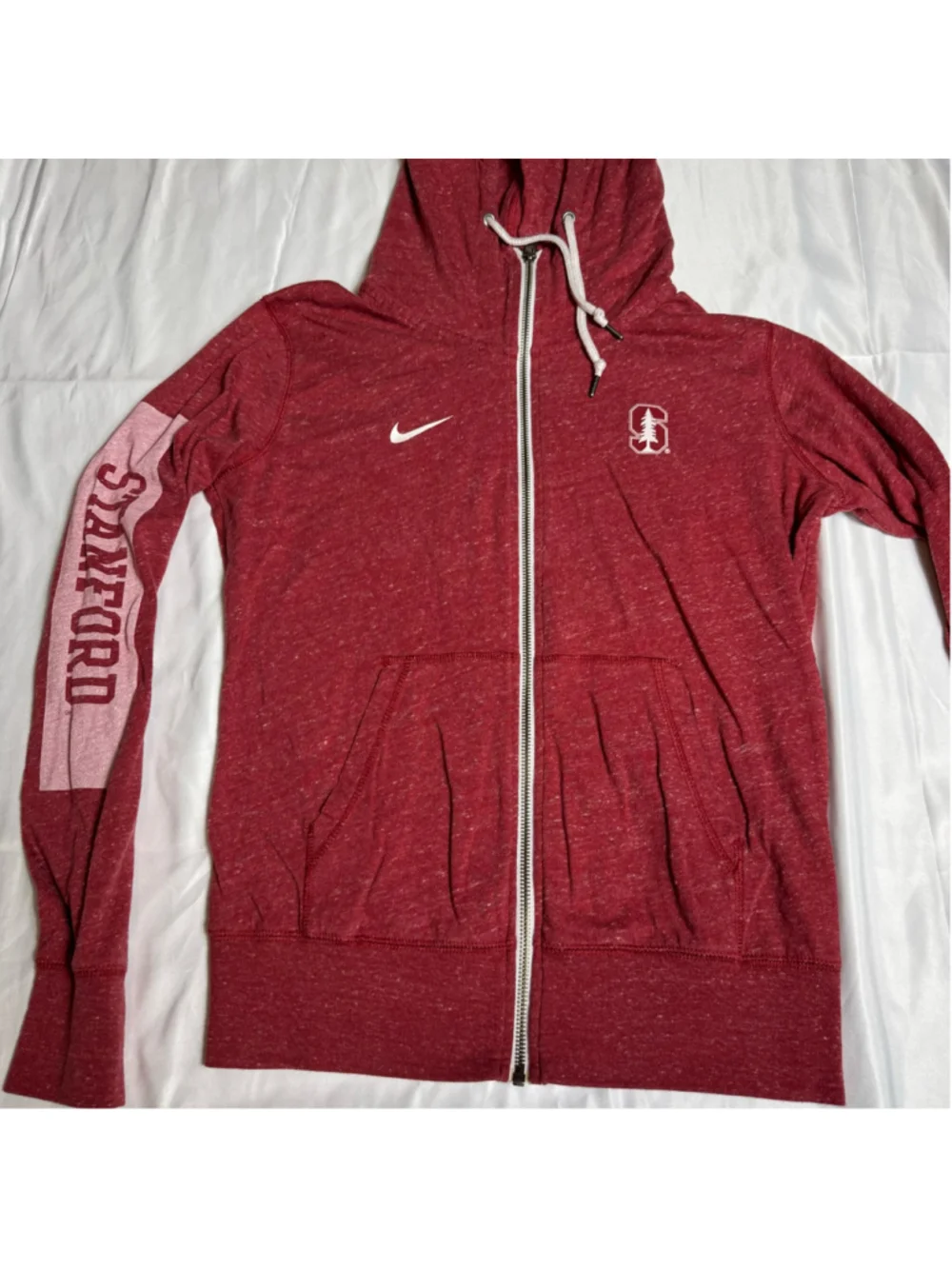 Women's Nike Stanford University Full-Zip Hoodie Red Size M